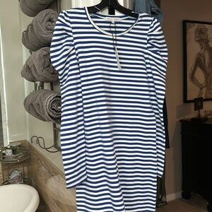 Rebecca Minkoff blue stripe dress